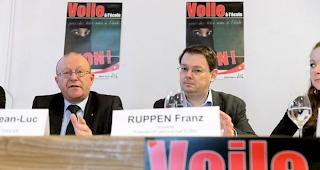 Jean-Luc Addor, Co-Präsident des Initiativkomitees, und Franz Ruppen, Präsident SVPO (Archiv)