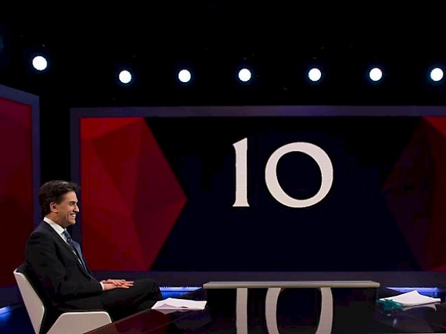 Cameron-Herausforderer Ed Miliband (links) im Interview