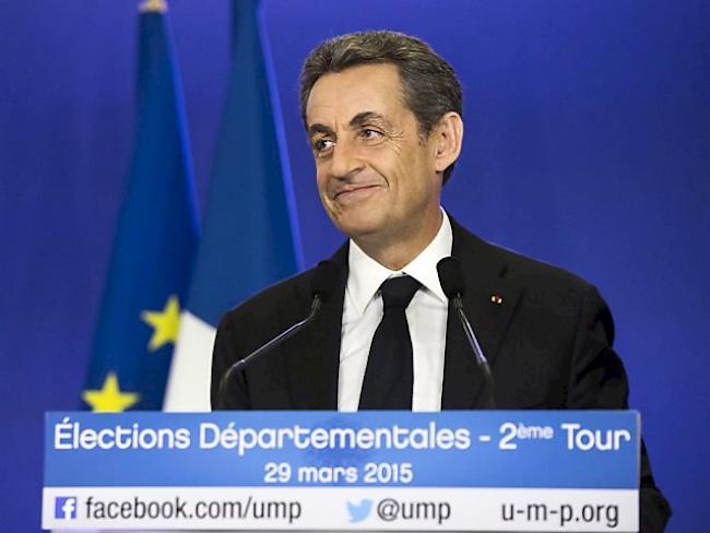 Zufriedener Ex-Präsident: Sarkozys UMP siegt bei Départementswahlen