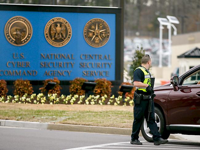 Der Eingang zum NSA-Hauptquartier nach dem tödlichen Zwischenfall