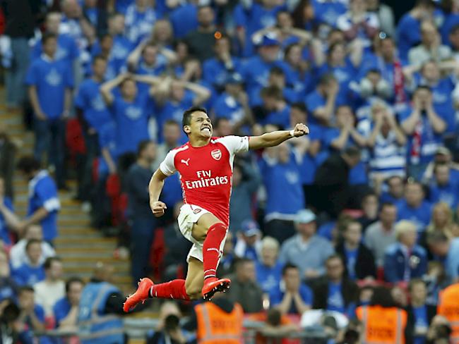 Arsenal steht dank zwei Toren von Alexis Sanchez im Cupfinal