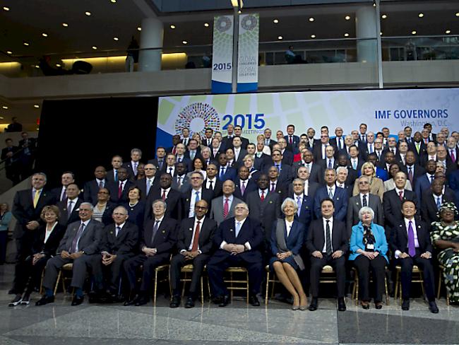 Bundesrätin Widmer-Schlumpf beim IWF-Frühjahrstreffen