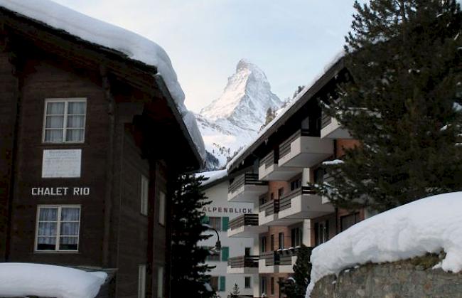 Auf jeden Einwohner kommen in Zermatt 217.4 Übernachtungen (Archivbild).