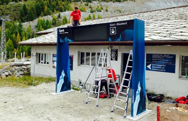 Die Zermatt Bergbahnen haben in den Sommermonaten an weiteren Standorten digitale Displays installiert.