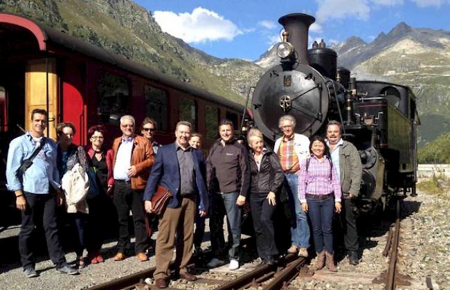 Anlässlich des 50-Jahr-Jubiläums hielten die Mitglieder des OVB im Goms ein Treffen ab.  