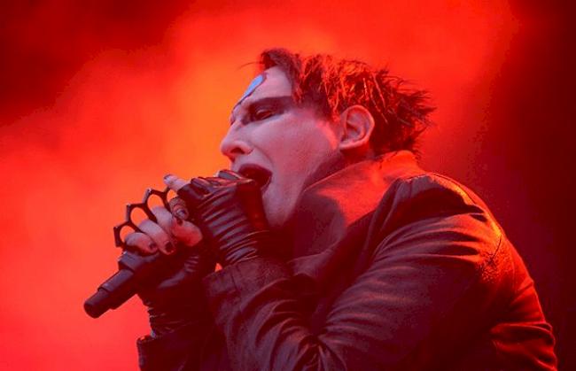 Marilyn Manson am Donnerstagabend in Gampel