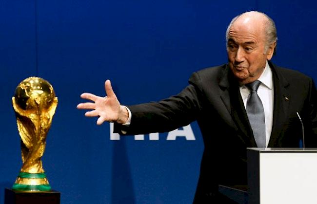 Sepp Blatter anfangs 2014 im Hauptsitz der Fifa in Zürich (Symbolbild). 
