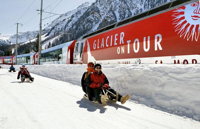 Der Glacier Express verkehrt wieder nach Fahrplan. (Archiv)