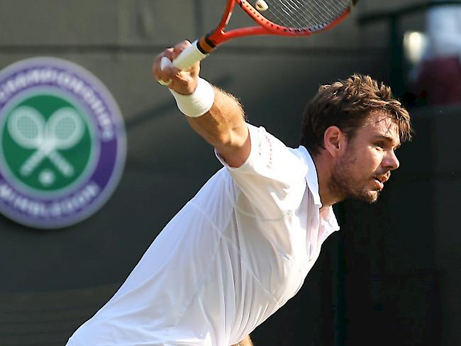 Stan Wawrinka ist in Wimbledon weiter ohne Satzverlust