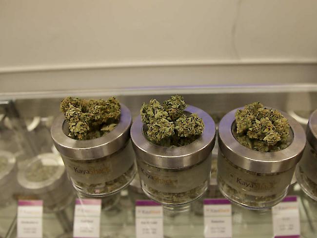 Marihuana in einem Laden in Portland im US-Bundesstaat Oregon. Das Rauschgift ist für den Privatgebrauch ab sofort legal (Archivbild).
