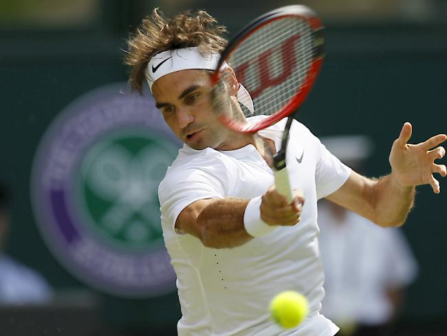 Roger Federer erreichte mit viel Schwung die 3. Runde