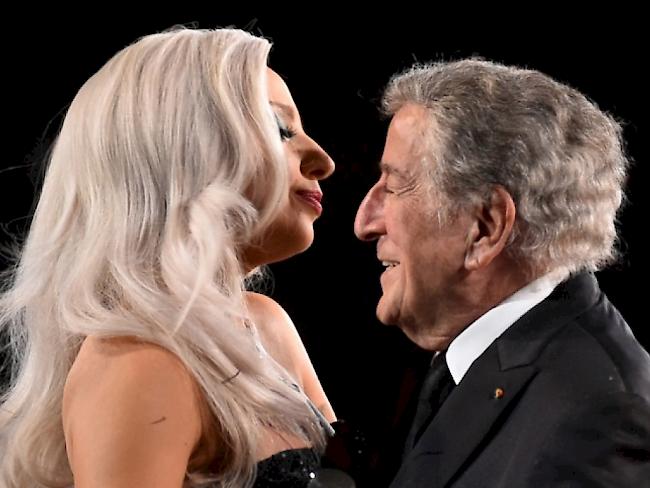 Sie werden am Montag das Auditorium Stravinski in Montreux swingen: Lady Gaga und Tony Benett (Archiv)