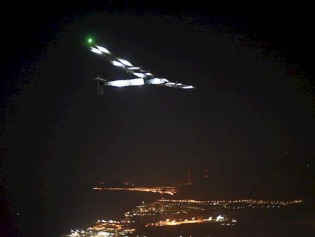 "Solar Impulse 2" beim Anflug auf Hawaii
