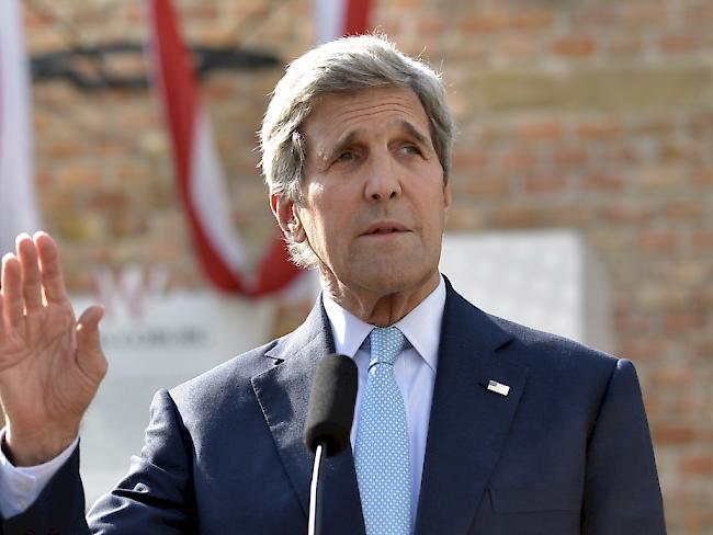 US-Aussenminister John Kerry während seines Statements zu den Atomgesprächen in Wien