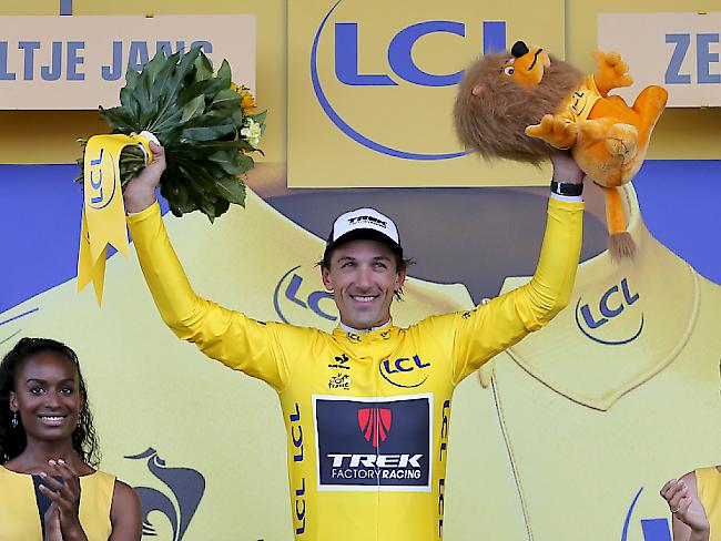 Nach der 2. Etappe der Tour de France in gelb: Fabian Cancellara