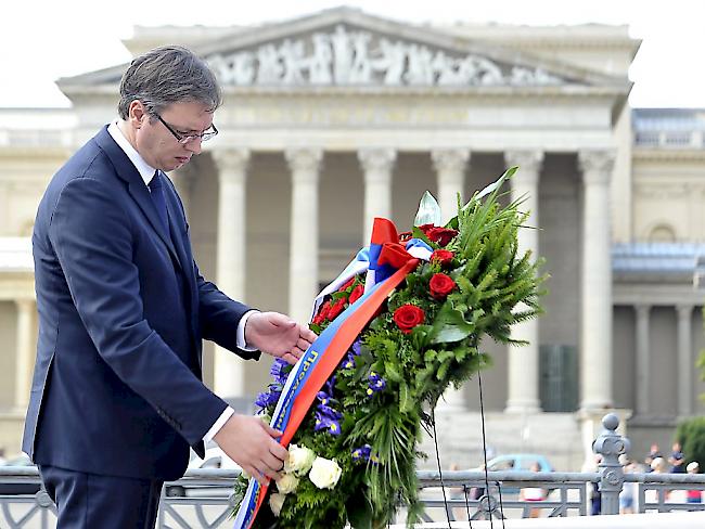 "Bereit zur Aussöhnung": Serbiens Premier Alexander Vucic fährt zur Gedenkfeier nach Srebrenica (Archiv)