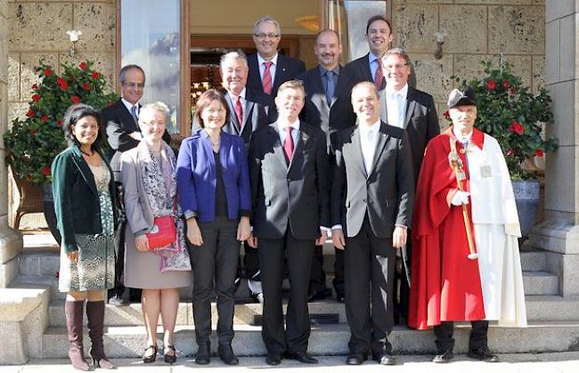 Besuch des Botschafters des Belgischen Königreichs in der Schweiz Staatsrat.
