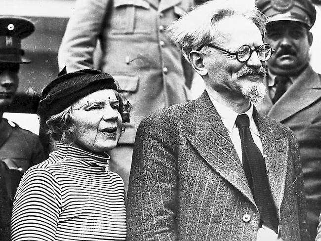 Trotzki und seine Frau Natalja Sedowa im Jahr 1937