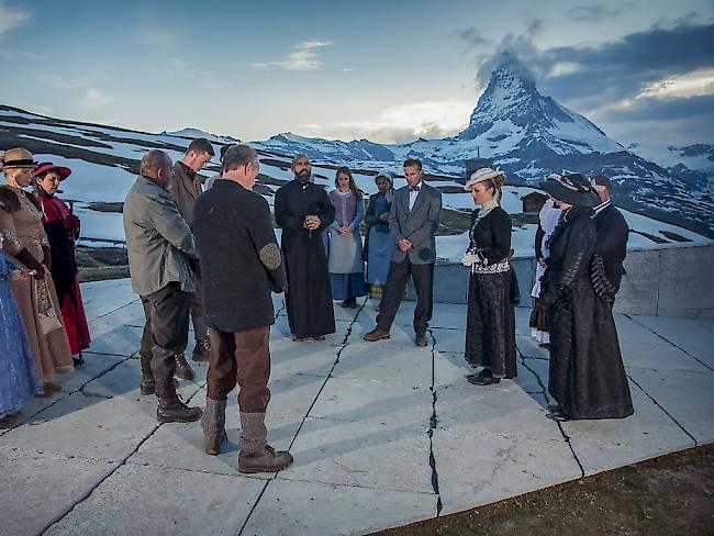 Szene aus "The Matterhorn Story" (Handout)
