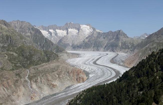 Der Aletschgletscher soll weiss angemalt werden.