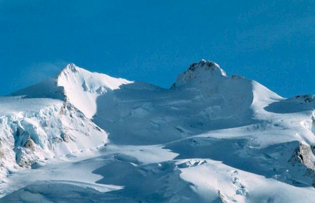 Dufourspitze in den Walliser Alpen. 