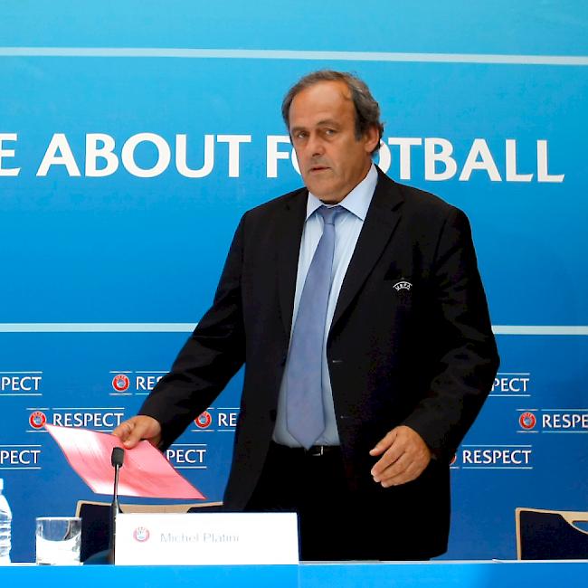 Seltsamer Auftritt in Monte Carlo: UEFA-Präsident Michel Platini