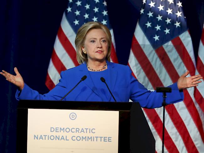 Das US-Aussenministerium hat weitere zehntausende ihrer E-Mails veröffentlicht: Präsidentschaftsanwärterin Hillary Clinton, hier bei einer Parteiveranstaltung.