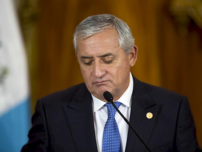 Gegen ihn kann nun ermittelt werden: Guatemalas Präsident Otto Pérez Molina