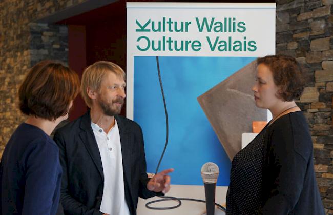 Am Rendez-vous des Walliser Kulturnetzwerks kam der Gedankenaustausch unter Kulturschaffenden nicht zu kurz.
