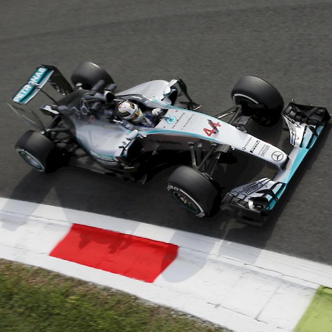 Lewis Hamilton dreht die schnellste Runde auf dem Kurs in Monza