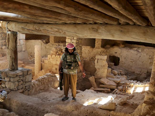 IS-Kämpfer im Kloster Mar Elian in Karjatain