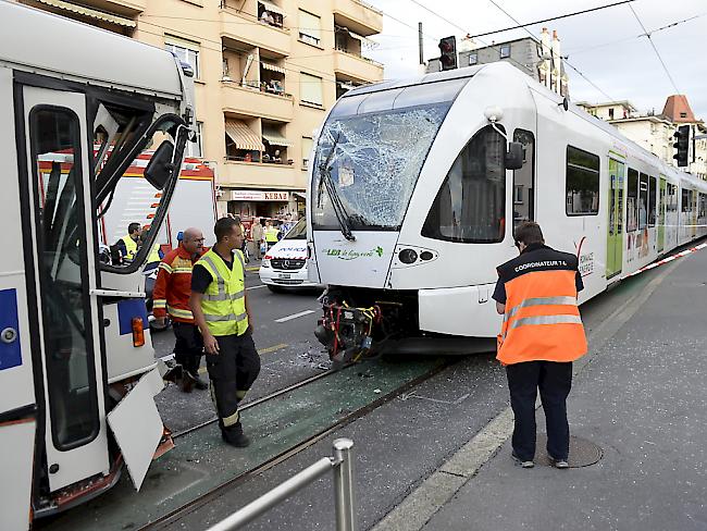 Warum der Zug und der Bus in Lausanne zusammengestossen sind, ist nach wie vor nicht geklärt.