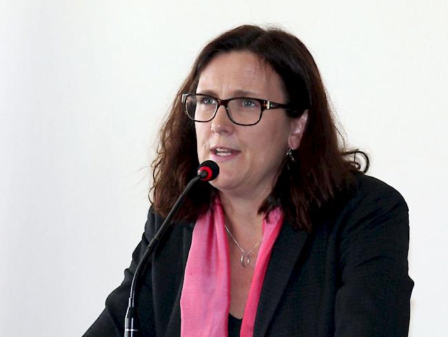 EU-Handelskommissarin Malmström nannte den Friedensnobelpreis an die vier tunesischen Organisationen, die der Demokratie im Land zum Durchbruch verhalfen, "sehr verdient".  (Archiv)