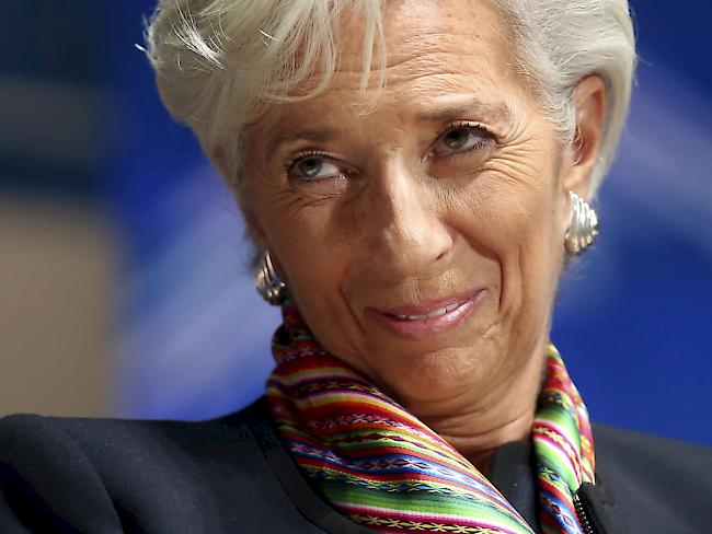 IWF-Chefin Christine Lagarde an der Jahrestagung in Lima.
