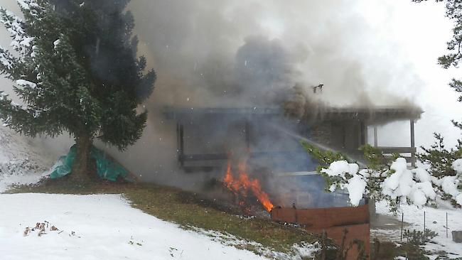 Brand in einer Villa in Icogne