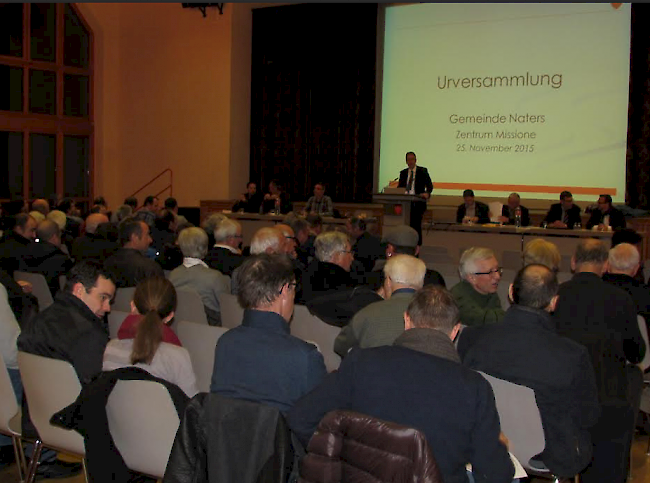 Rund  85 Personen nahmen an der Urversammlung in Naters teil.