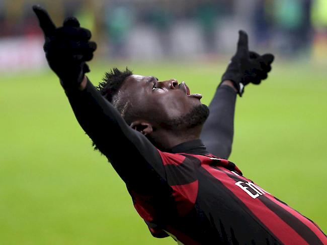 Beim 4:1 gegen Sampdoria zweifacher Torschütze für Milan: Mbaye Niang