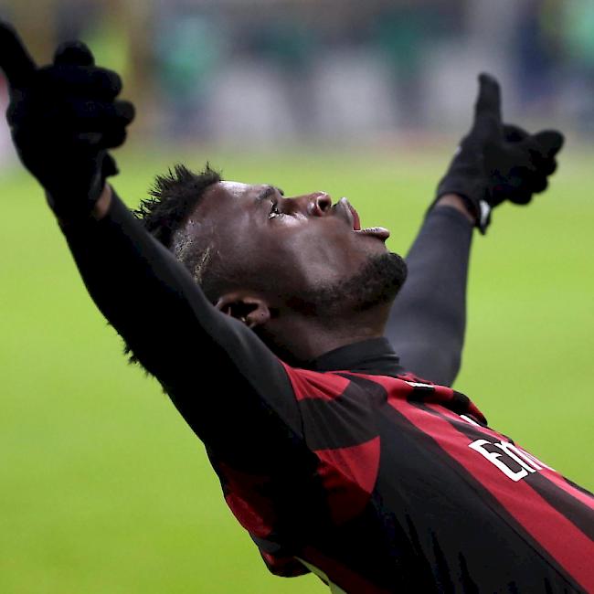 Beim 4:1 gegen Sampdoria zweifacher Torschütze für Milan: Mbaye Niang