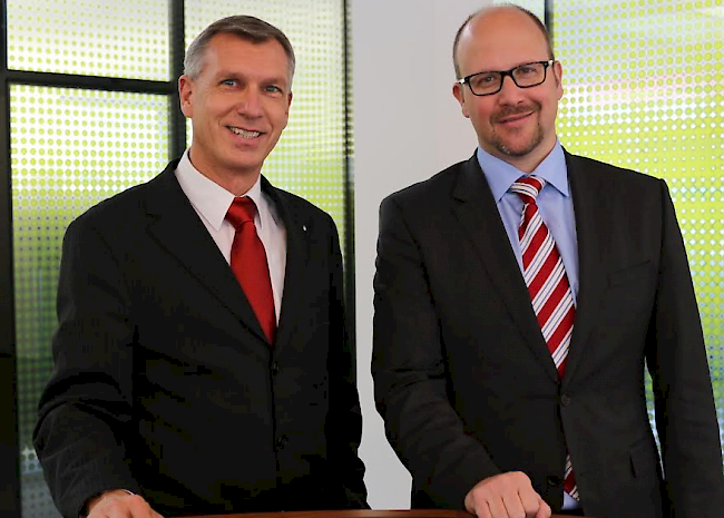 Silvio Seiler, Vorsitzender der Bankleitung (links) und Patrick Schmidt