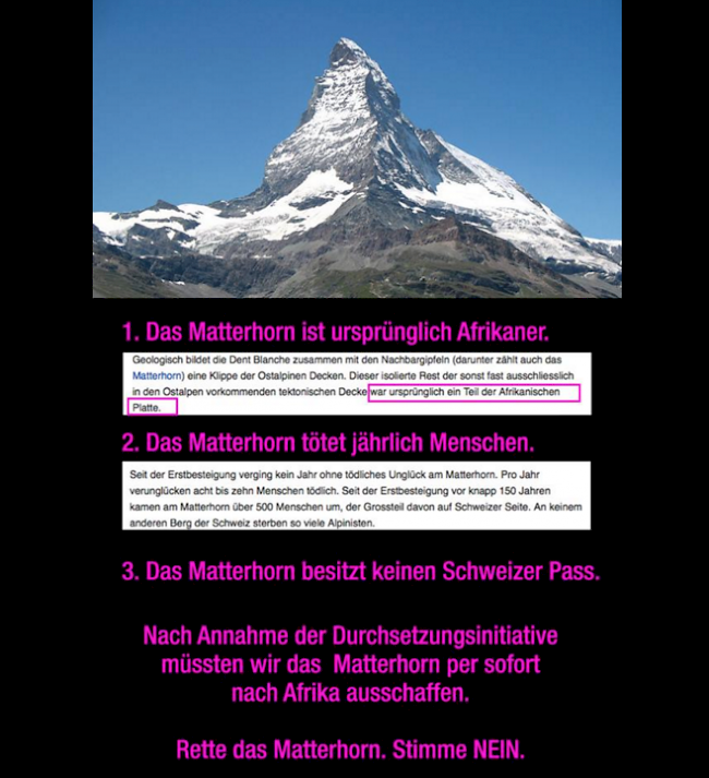 Rettet das Matterhorn...