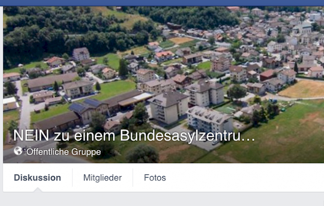 Aufregung. Die Facebook-Seite der Gegner eines möglichen Bundesasylzentrums in Turtmann kommt nicht überall gut an.