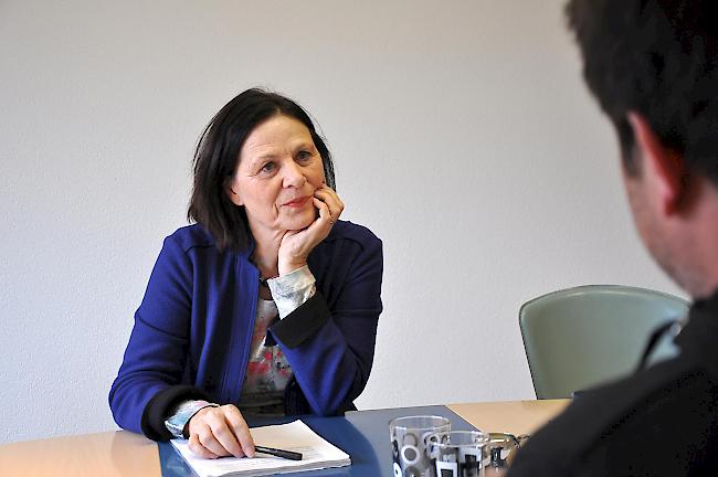 Staatsrätin und Sozialministerin Esther Waeber-Kalbermatten istellt sich der Wiederwahl.