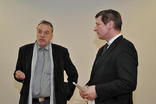 Ex-Dienstchef Jean-Marie Cleusix (rechts) mit Nachfolger ad Interim, Marcel Blumenthal.