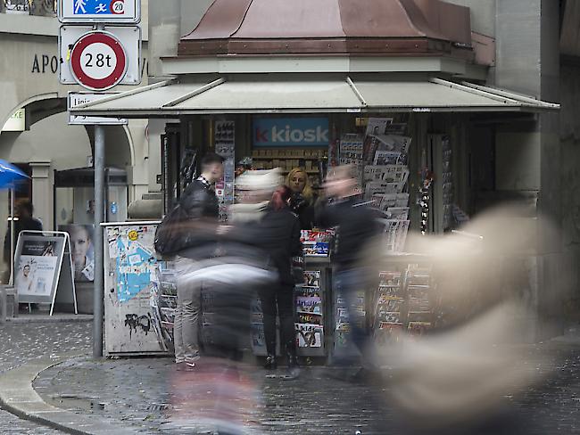 Für die K-Kiosk-Agenturen - hier am Zytglogge in Bern - gilt der Gesamtarbeitsvertrag weiterhin nur ein Jahr.