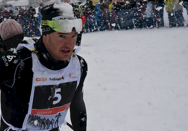 Ein verrücktes Rennen bei Schneefall und grosser Kälte auch für Doppelsieger Dario Cologna
