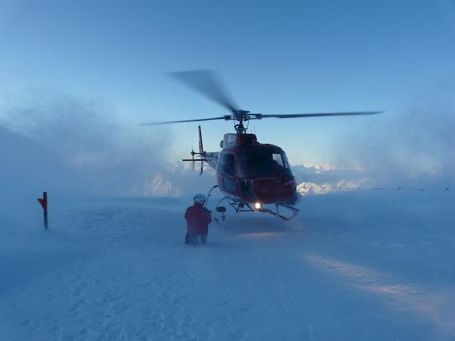 Bei der Air Zermatt herrschte am Wochenende Hochbetrieb.