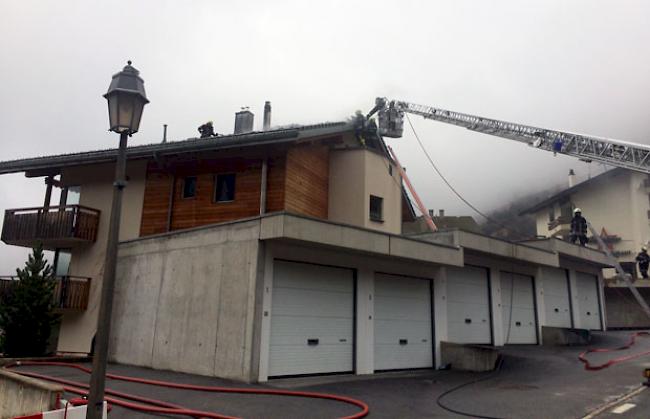 Die Feuerwehr Naters hatte den Brand rasch unter Kontrolle.