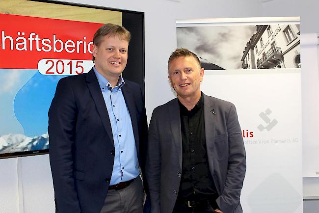 Geschäftsleiter Roger Michlig und VR-Präsident Richard Kalbermatter
