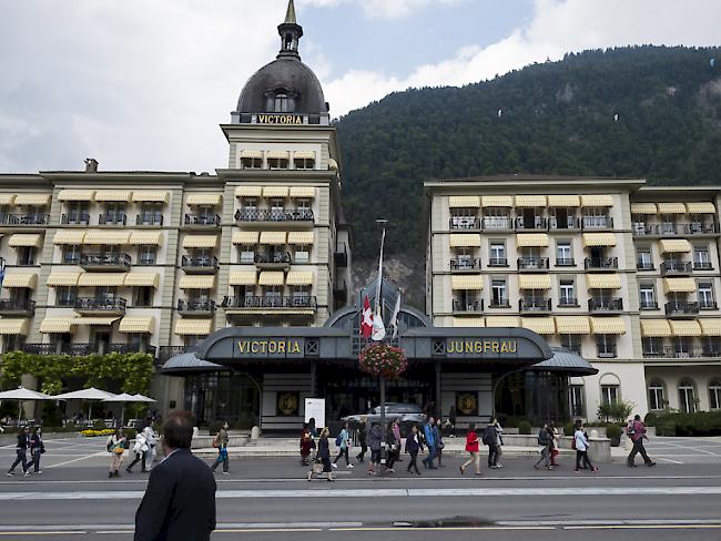 Das Victoria-Jungfrau Grand Hotel & Spa in Interlaken. Mit seinen vier Fünfsternehotels in der Schweiz erzielte Aevis Victoria 2015 ein besseres Ergebnis.