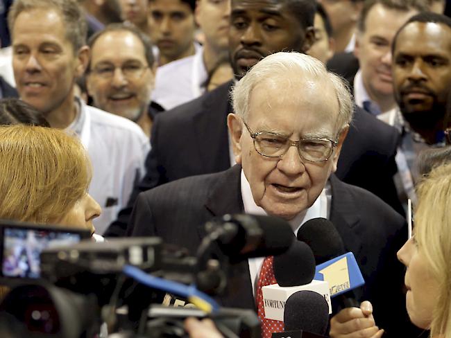 Warren Buffett am Aktionärstreffen in Omaha